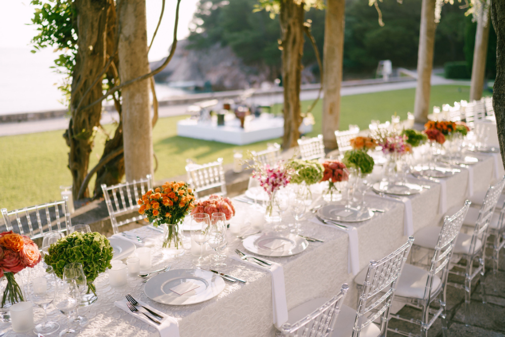 destination wedding South of France - outdoor reception